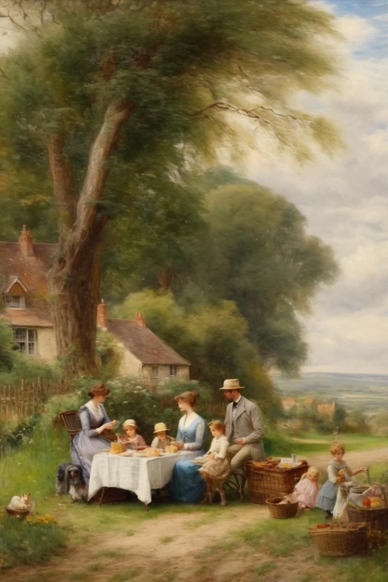 00320-2216584899-_lora_Alfred Augustus Glendening style_1_Alfred Augustus Glendening style - A family enjoying a leisurely picnic in a peaceful c.png